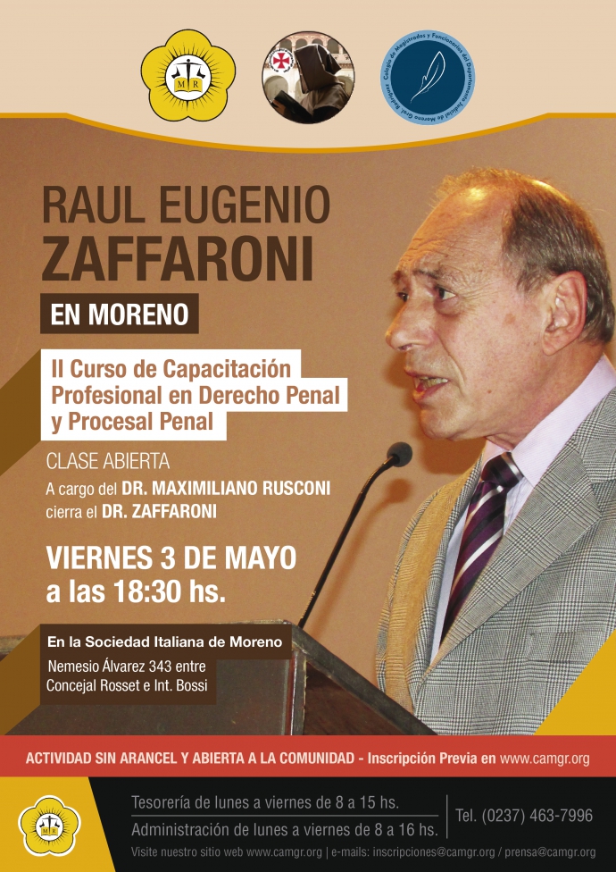 RAUL EUGENIO ZAFFARONI EN MORENO